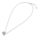 Serpenti Viper pendant necklace in 18 kt white gold set with pavé diamonds 357796 image 2