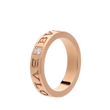 BVLGARI BVLGARI 18 kt rose gold ring set with a diamond AN854185 image 1