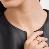 خاتم بولغري بولغري من الذهب الوردي عيار 18 قيراطاً، مرصع بالألماس المرصوف AN855854 image 1