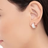 B.zero1 earrings in 18kt rose gold and white ceramic. 346464 image 2