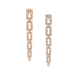 B.zero1 18 kt rose gold earrings set with pavé diamonds 361190 image 1