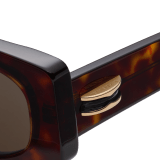 B.zero1 rectangular acetate sunglasses with Tubogas decor on the temples BV40014I image 3