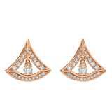 DIVAS' DREAM Ohrring aus 18 Karat Roségold mit runden Diamanten im Brillantschliff und Diamant-Pavé 356450 image 1
