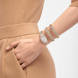 Serpenti Tubogas Infiniti double-spiral watch in 18 kt rose, yellow and white gold set with diamonds, and full pavé dial. Water-resistant up to 30 metres 104096 image 1