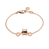B.zero1 soft chain bracelet with circle pendant in 18 kt rose gold BR857254 image 1