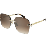 Serpenti Forever square rimless sunglasses with enamelled snakehead embellishment 904386 image 1