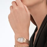 Serpenti Spiga single-spiral watch with 18 kt rose gold case and bracelet set with diamonds, and white mother-of-pearl dial SERPENTI-SPIGA-1TWHITEDIALDIAM image 4