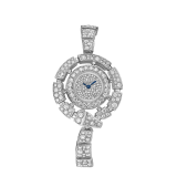 Serpenti Incantati watch in 18 kt white gold case and bracelet, both set with brilliant cut diamonds, and snow-pavé diamond dial. 102535 image 1