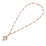 DIVAS’ DREAM Halskette aus 18 Karat Roségold mit runden Diamanten im Brillantschliff (3,06 Karat), Spinellen im Brillantschliff (4,04 Karat) und Diamant-Pavé (3,63 Karat) 357942 image 2
