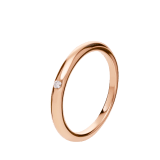 Fedi Wedding Band in 18 kt rose gold set with one diamond AN857579 image 1