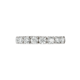 Eternity Band Ring aus 18 Karat Weißgold, halbseitig besetzt mit runden Diamanten im Brillantschliff AN857563 image 2