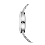 BVLGARI BVLGARI watch with mechanical manufacture movement, automatic winding and date, stainless steel case and bracelet, stainless steel bezel engraved with double logo and black dial 102928 image 2