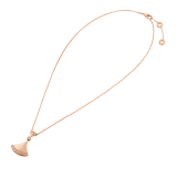 DIVASʼ DREAM Kette aus 18 Karat Roségold mit einem Anhänger besetzt mit einem Diamanten und Diamant-Pavé. 350063 image 2