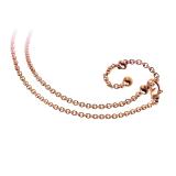 Catene 18 kt rose gold necklace, adaptable in three lenghts 356114 image 1