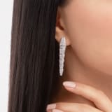 Serpenti earrings in 18 kt white gold, set with full pavé diamonds. 348320 image 2