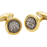 Monete 18 kt yellow gold cufflinks set with antique coins 309385 image 1