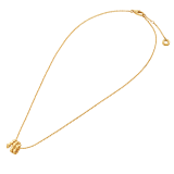 Serpenti Viper 18 kt yellow gold mini pendant necklace 362421 image 2