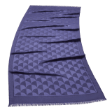 Maxi Calla stole in fine white silk wool. Made of 60% silk and 40% wool. MAXICALLA-ST image 1