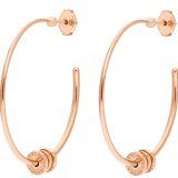 B.zero1 18 kt rose gold hoop earrings 357096 image 1