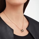 B.zero1 necklace with 18 kt rose gold chain and with 18 kt rose gold and black ceramic pendant. 346083 image 3