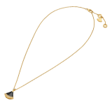 Divas' Dream 18 kt yellow gold pendant necklace set with black onyx and brilliant-cut diamonds 361838 image 2