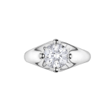 Corona Solitärring aus Platin mit rundem Diamanten im Brillantschliff 323743 image 3