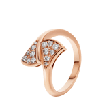 خاتم «ديفاز دريم» من الذهب الوردي عيار 18 قيراطاً، مرصع بألماس مرصوف AN858647 image 1