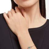DIVAS' DREAM bracelet in 18 kt rose gold set with malachite element and pavé diamonds BR859378 image 1