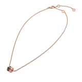 B.zero1 necklace with 18 kt rose gold chain and pendant in 18 kt rose gold and cermet. 353004 image 2