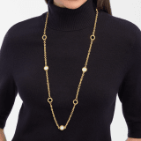 Bvlgari Bvlgari 18 kt yellow gold sautoir set with mother-of-pearl and onyx elements 361965 image 1