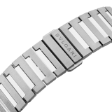 Octo Finissimo Automatic watch with satin-polished titanium case and bracelet, extra-thin mechanical manufacture movement, automatic winding, small seconds and opaline titanium dial. Water-resistant up to 30 metres. 104351 image 5