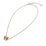 B.zero1 necklace in 18 kt rose gold with pendant in 18 kt rose, white and yellow gold. 352397 image 2