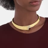 Bvlgari Tubogas 不對稱項鍊，採用 18K 黃金，飾以半密鑲鑽石，搭配滑動式扣環。 362515 image 2