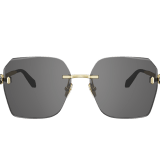 Serpenti Forever square rimless sunglasses with enamelled snakehead embellishment 904387 image 2