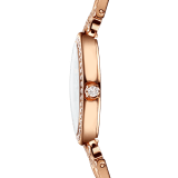 DIVAS' DREAM watch featuring a 18 kt rose gold case and bracelet set with brilliant-cut diamonds, pink opal dial and 12 diamond indexes. Water-resistant up to 30 meters. 103647 image 3