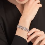 Fiorever Armband aus 18 Karat Weißgold mit 20 runden Diamanten im Brillantschliff und Diamant-Pavé BR858758 image 3