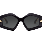 Serpenti Viper geometric acetate sunglasses with gold-finished temples 904265 image 2