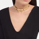 Bvlgari Tubogas 18 kt yellow gold necklace set with diamond pavé and black onyx studs CL860415 image 2