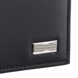 B.zero1 Man bifold wallet in black matte calf leather with Niagara sapphire blue nappa leather interior. Iconic dark ruthenium and palladium-plated brass embellishment, and folded closure. BZM-BIFOLDWALLET image 4