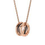 B.zero1 Design Legend necklace with 18 kt rose gold chain and pendant in 18 kt rose gold and black ceramic 356118 image 1