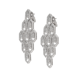 Serpenti earrings in 18 kt white gold, set with pavé diamonds. 353844 image 2