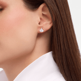 Divas' Dream 18 kt rose gold fan-shaped single stud earring set with mother-of-pearl and pavé diamonds 361992 image 1