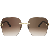 Serpenti Forever square rimless sunglasses with enamelled snakehead embellishment 904386 image 2