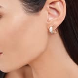 B.zero1 earrings in 18kt rose gold and white ceramic. 346464 image 4