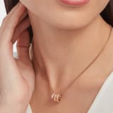 Serpenti Viper pendant necklace in 18 kt rose gold set with demi-pavé diamonds 357794 image 2