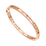 Bracelet jonc B.zero1 en or rose 18 K avec spirale décorée du logo BVLGARI BR858669 image 1