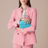 "Alexander Wang x Bvlgari" belt bag in smooth Amaranth Garnet red calfskin. New double Serpenti head closure in antique gold-plated brass with alluring red enamel eyes. SFW-001-1029S image 6