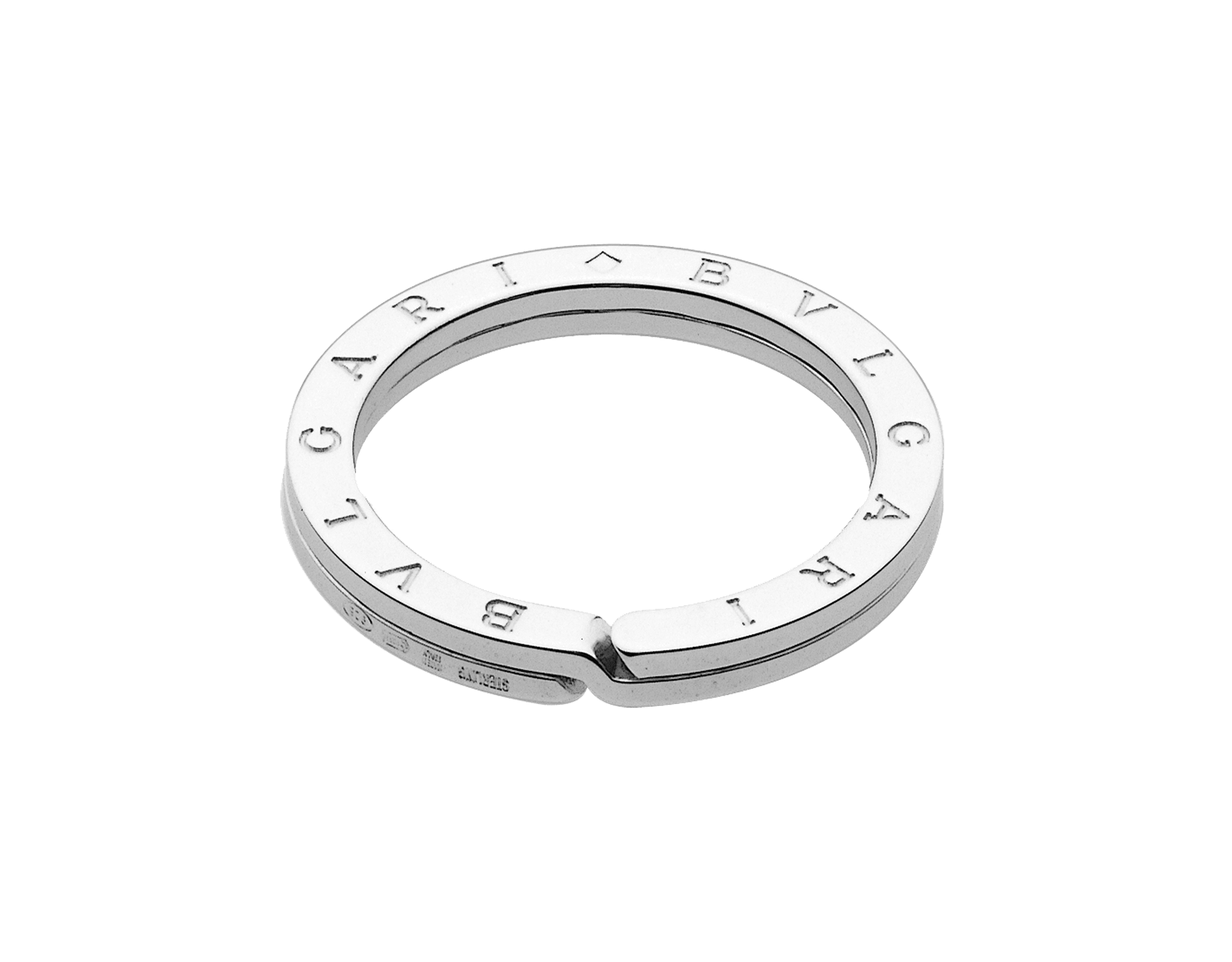 Bvlgari Bvlgari スターリングシルバー製キーリング 346 イタリア製高級グッズ ブルガリ