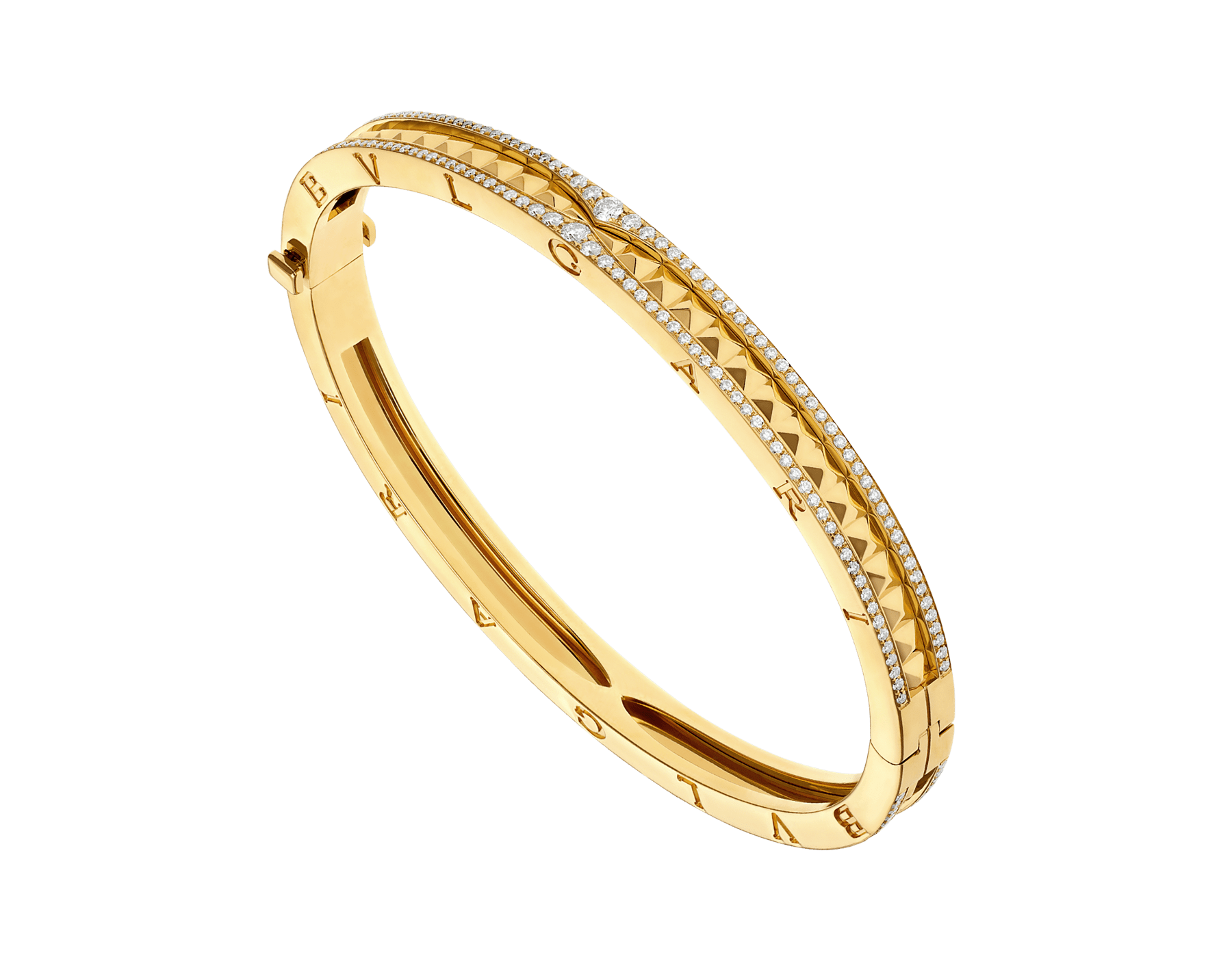 Yellow gold B.zero1 Bracelet with 0.87 ct Diamonds | Bulgari