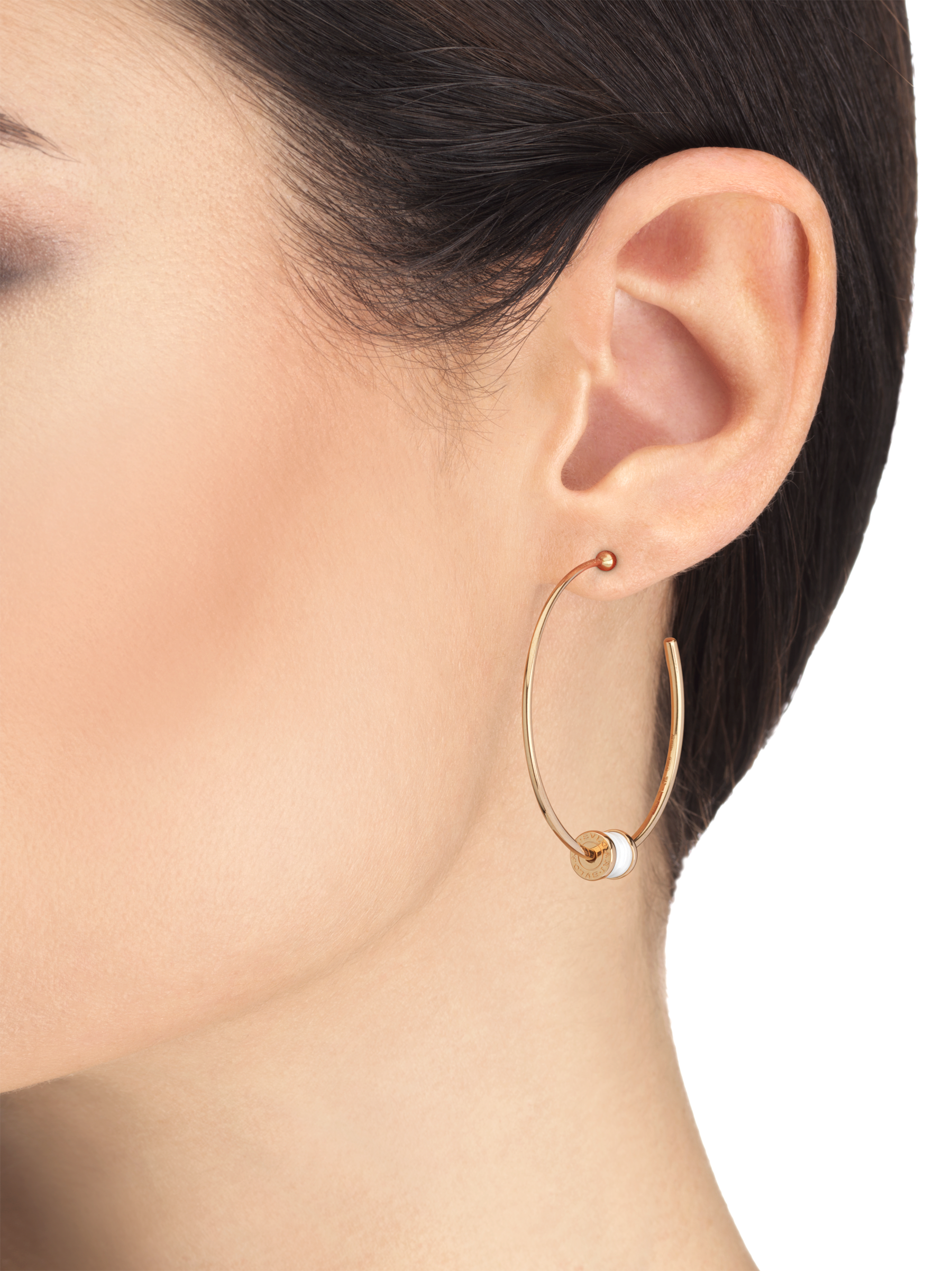 bulgari gold hoop earrings